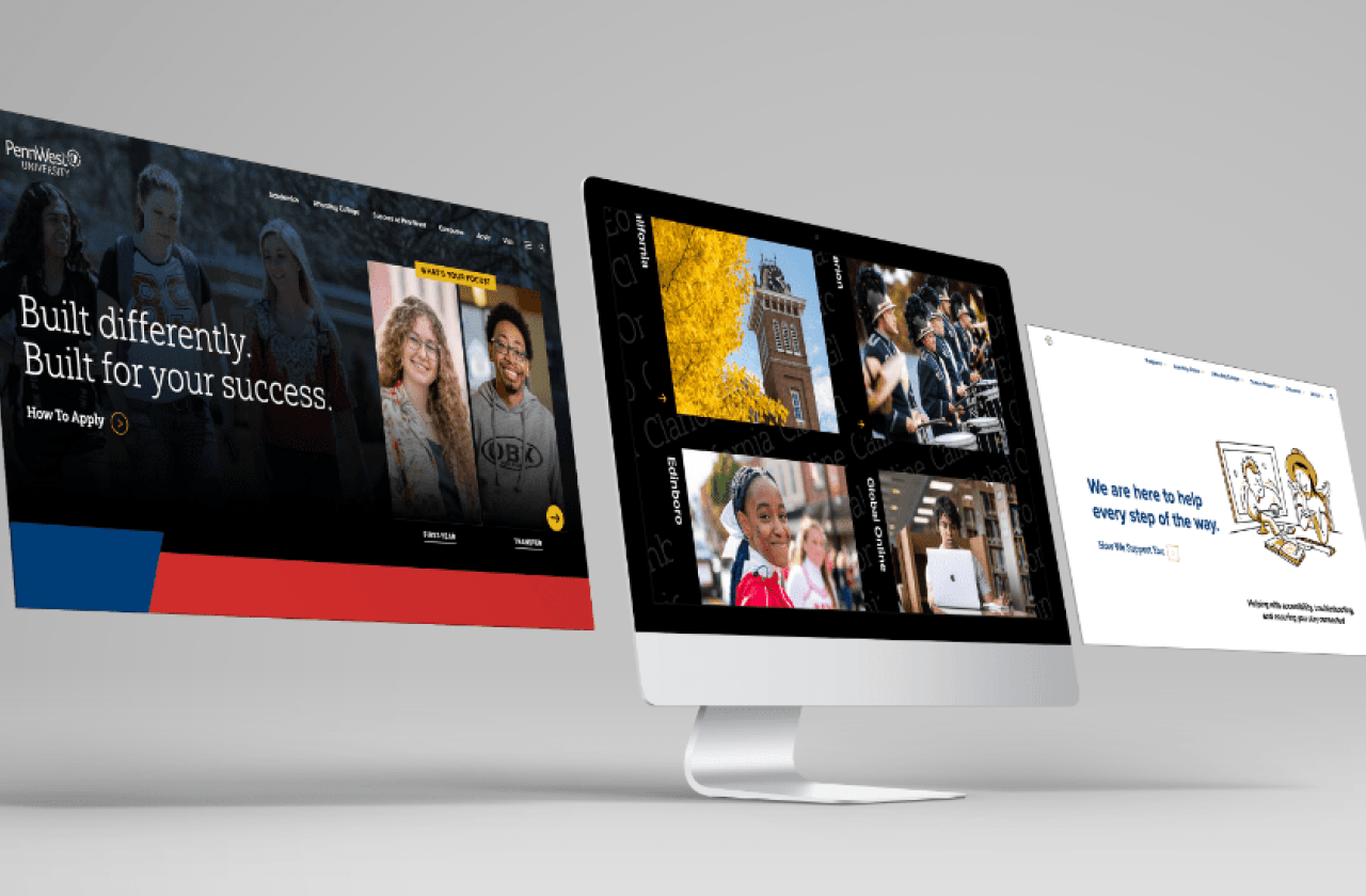 mockup of an idfive built website