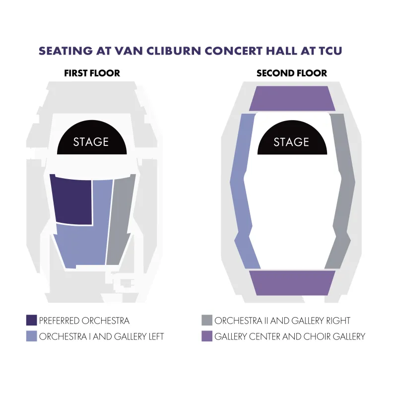 Seating at Van Cliburn Concert Hall at TCU