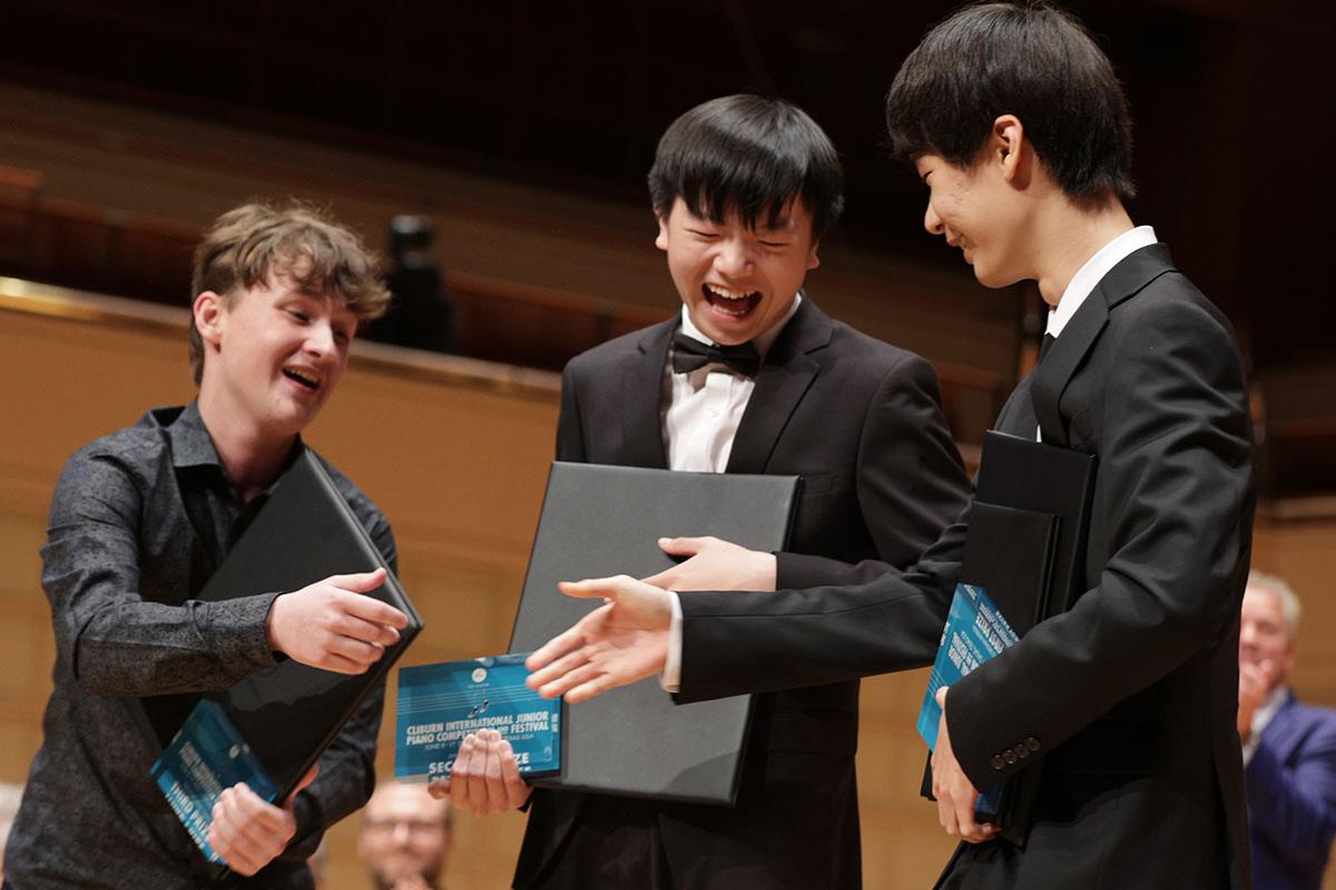 The winners of the 2023 Cliburn Junior Competition