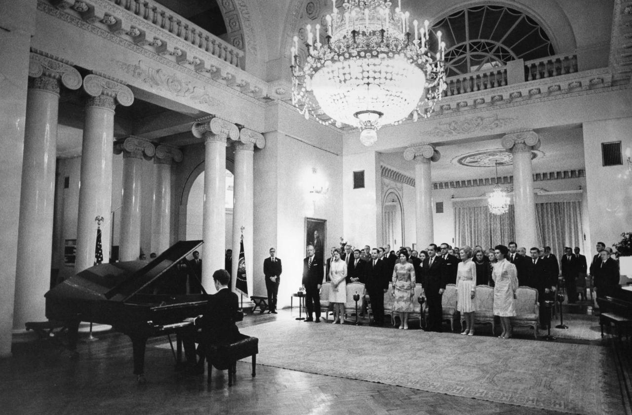 Van Cliburn Performing at the White House for President Richard M. Nixon, May 26, 1972