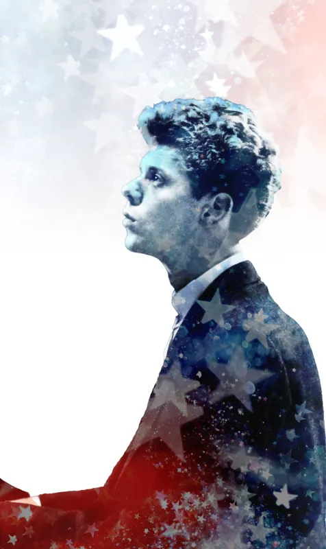 red white and blue van cliburn