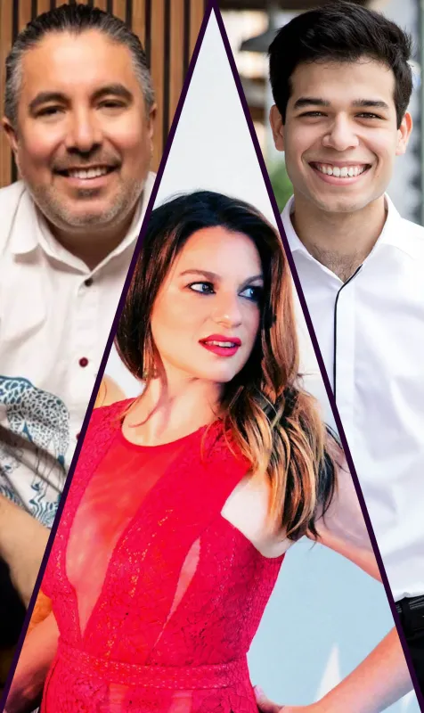 Bach to Brazil artists Samuel Torres, Bridget Kibbey, and Rubén Rengel