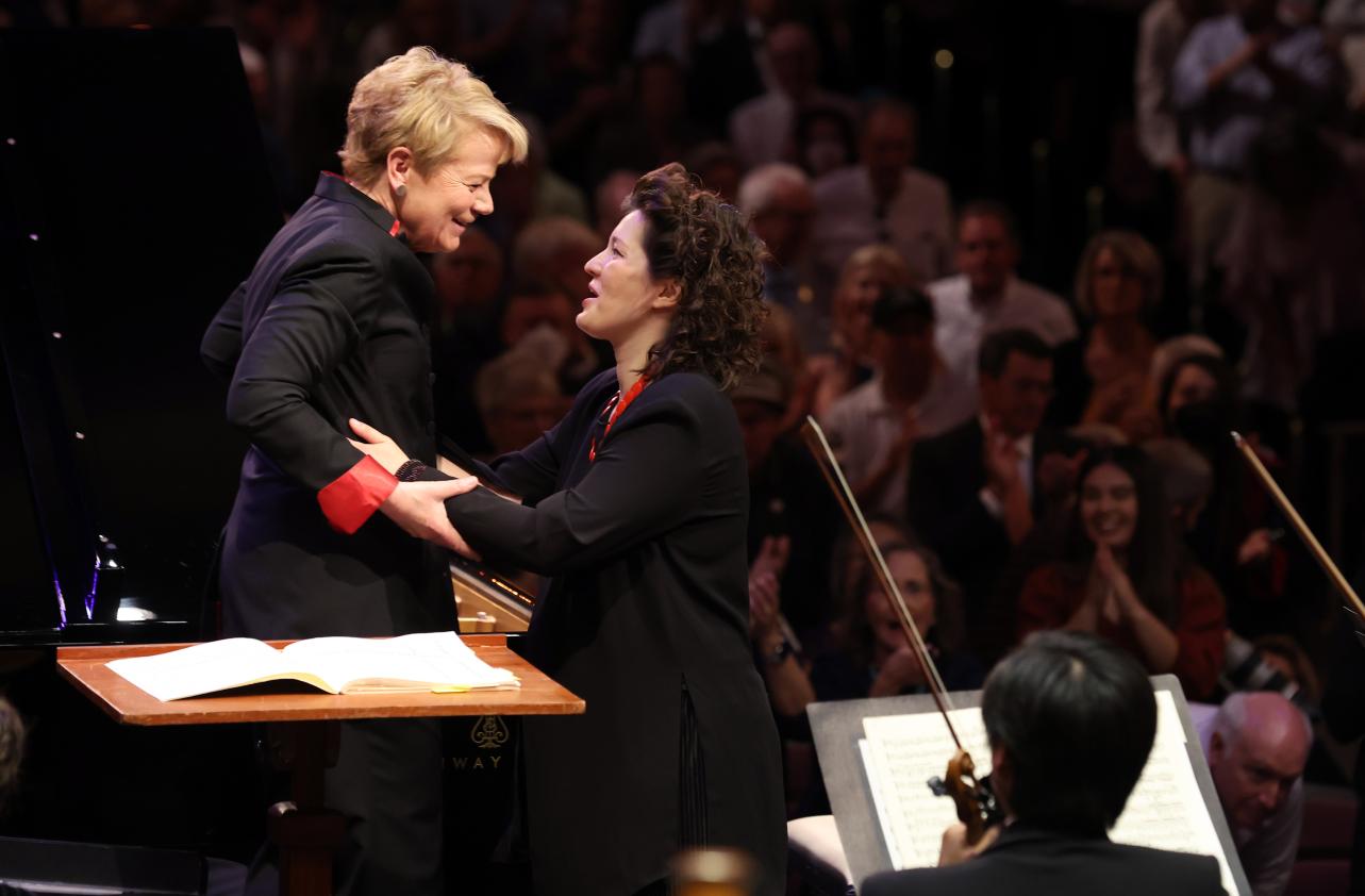 Anna Geniushene and Marin Alsop